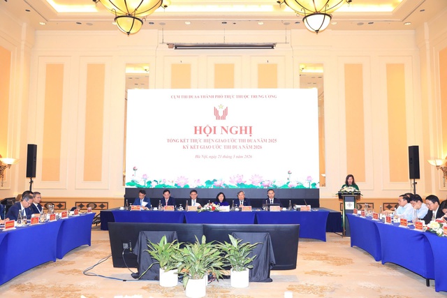 Cụm Thi đua 6 thành phố trực thuộc Trung ương ký giao ước thi đua năm 2026- Ảnh 1.