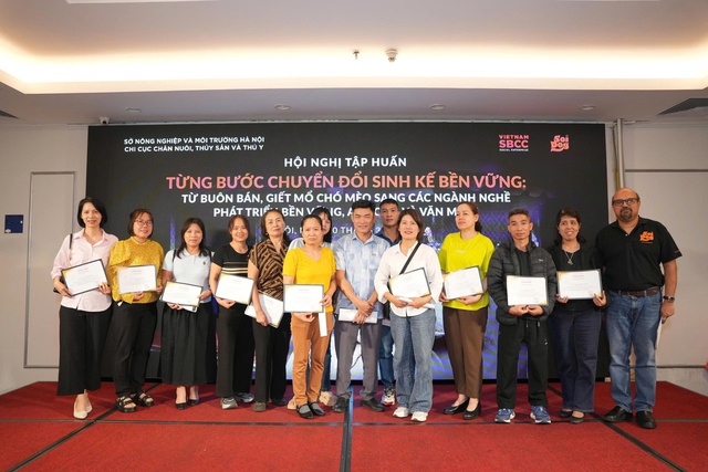 Từng bước chuyển đổi sinh kế bền vững: Từ buôn bán, giết mổ chó, mèo sang nghề an toàn, văn minh- Ảnh 2.