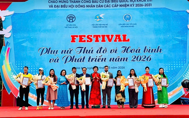 Sôi động Festival 'Phụ nữ Thủ đô vì hòa bình, phát triển' 2026- Ảnh 1.