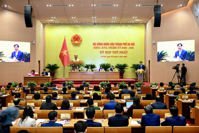 Khai mạc kỳ họp thứ nhất HĐND thành phố Hà Nội khóa XVII, nhiệm kỳ 2026-2031- Ảnh 7.