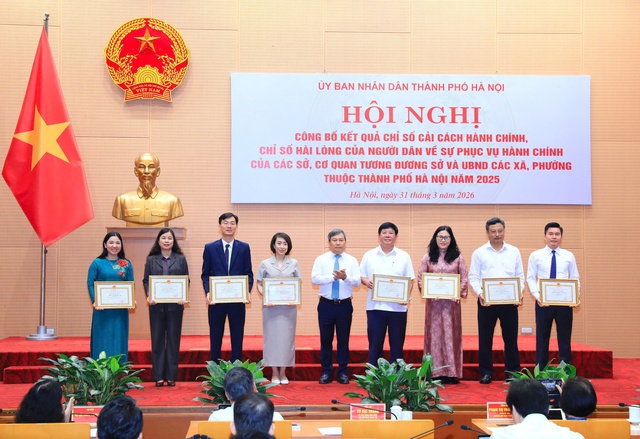 89/126 xã phường ở Hà Nội đạt mức A chỉ số cải cách hành chính- Ảnh 2.