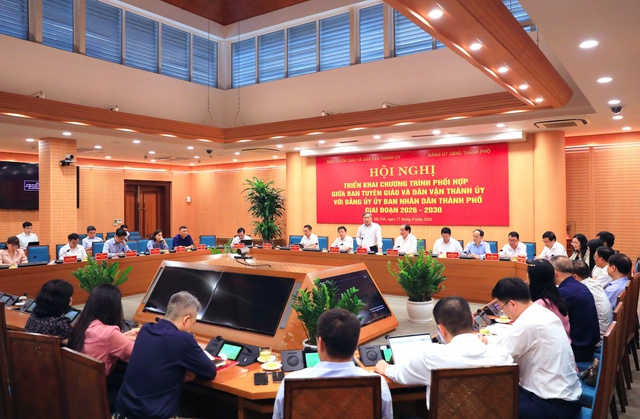 Tăng cưởng phối hợp để hiện thực hóa các kỳ vọng phát triển của Thủ đô- Ảnh 1.