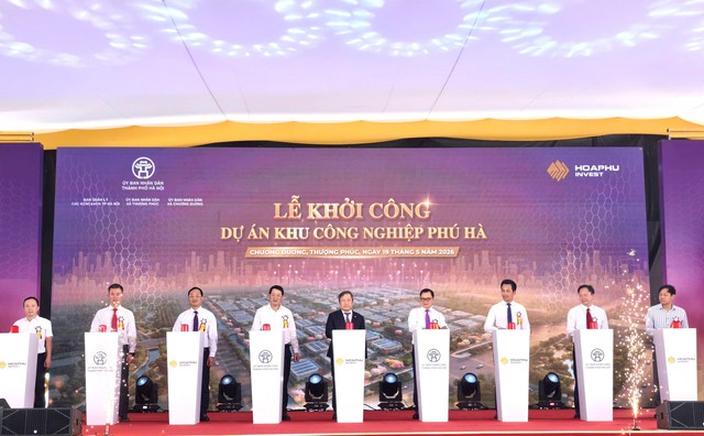 Hà Nội khởi công dự án Khu công nghiệp Phú Hà- Ảnh 1. Hà Nội khởi công dự án Khu công nghiệp Phú Hà- Ảnh 1.