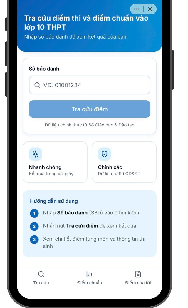 Tra cứu điểm thi lớp 10 nhanh chóng và nhận thông báo tự động qua ứng dụng iHanoi- Ảnh 1. Tra cứu điểm thi lớp 10 nhanh chóng và nhận thông báo tự động qua ứng dụng iHanoi- Ảnh 1.
