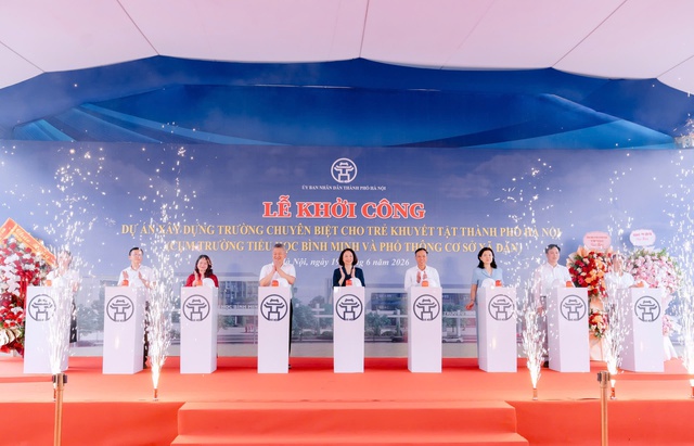 Hà Nội khởi công Trường chuyên biệt cho trẻ khuyết tật- Ảnh 3. Hà Nội khởi công Trường chuyên biệt cho trẻ khuyết tật- Ảnh 3.