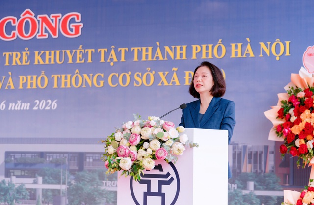 Hà Nội khởi công Trường chuyên biệt cho trẻ khuyết tật- Ảnh 1. Hà Nội khởi công Trường chuyên biệt cho trẻ khuyết tật- Ảnh 1.