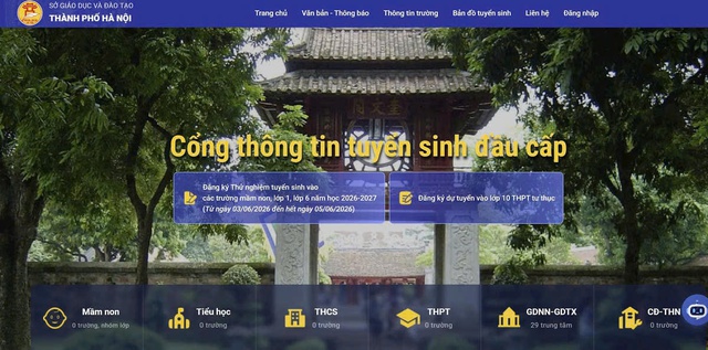 Hà Nội thử nghiệm tuyển sinh đầu cấp trực tuyến ứng dụng bản đồ số GIS- Ảnh 1.