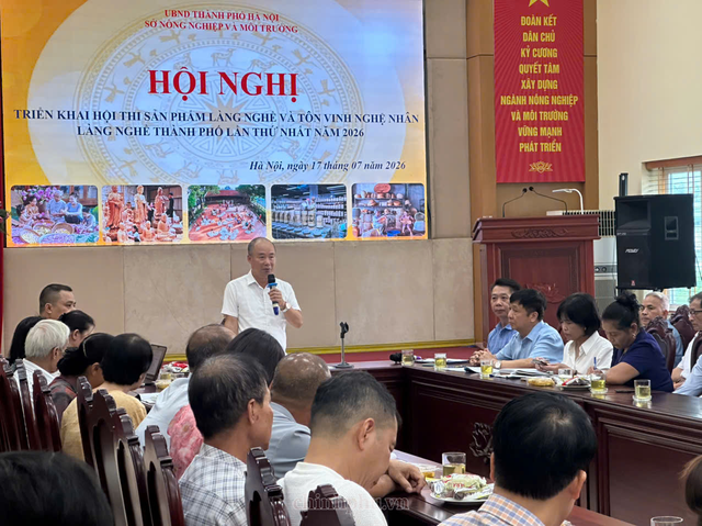 Hà Nội phát động Hội thi sản phẩm làng nghề, tôn vinh nghệ nhân năm 2026- Ảnh 1. Hà Nội phát động Hội thi sản phẩm làng nghề, tôn vinh nghệ nhân năm 2026- Ảnh 1.