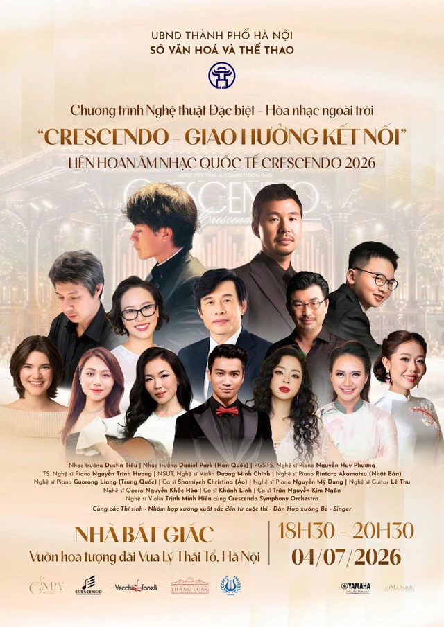 Chương trình nghệ thuật đặc biệt - Hòa nhạc ngoài trời ‘Crescendo - Giao hưởng kết nối’- Ảnh 1. Chương trình nghệ thuật đặc biệt - Hòa nhạc ngoài trời ‘Crescendo - Giao hưởng kết nối’- Ảnh 1.