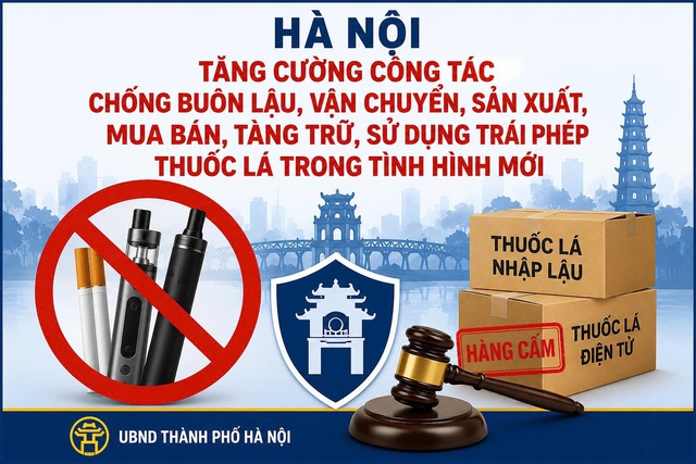 Hà Nội: Chống buôn lậu, sản xuất, tàng trữ, sử dụng trái phép thuốc lá trong tình hình mới- Ảnh 1. Hà Nội: Chống buôn lậu, sản xuất, tàng trữ, sử dụng trái phép thuốc lá trong tình hình mới- Ảnh 1.