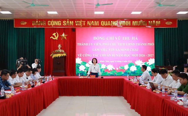 Quan tâm phát triển giáo dục xã đảo Minh Châu - Hà Nội- Ảnh 2.