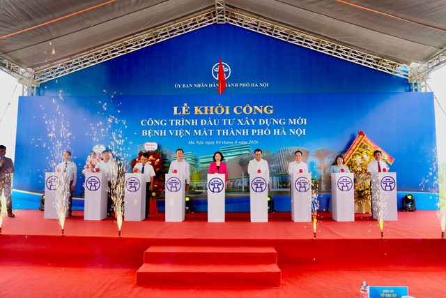 Khởi công xây dựng Bệnh viện Mắt thành phố Hà Nội tại phường Phú Lương- Ảnh 1.
