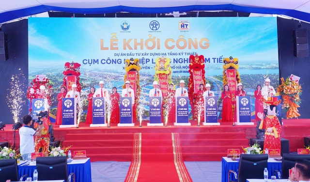 Phú Xuyên khởi công Cụm công nghiệp làng nghề Nam Tiến quy mô 26,8ha- Ảnh 1.