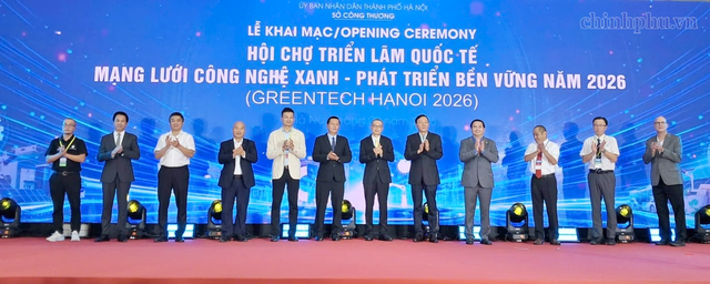 Khai mạc Hội chợ triển lãm quốc tế GREENTECH HANOI 2026- Ảnh 1.