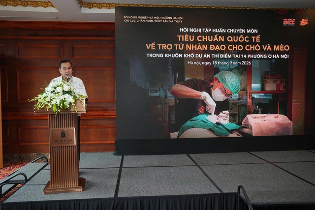Hà Nội mở rộng tập huấn tiêu chuẩn quốc tế về trợ tử nhân đạo cho chó, mèo- Ảnh 1.