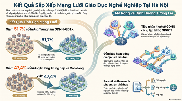 Hà Nội hoàn thành sắp xếp mạng lưới cơ sở giáo dục nghề nghiệp- Ảnh 3.