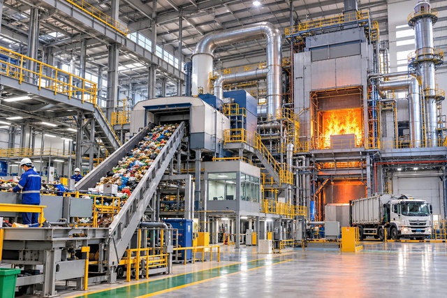 Hà Nội tăng xử lý rác bằng công nghệ đốt, giảm dần chôn lấp trực tiếp- Ảnh 1.