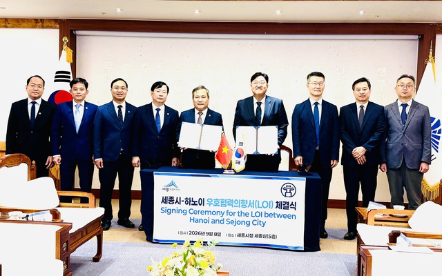 Ký kết Ý định thư về quan hệ hữu nghị và hợp tác giữa Hà Nội - Sejong- Ảnh 3.