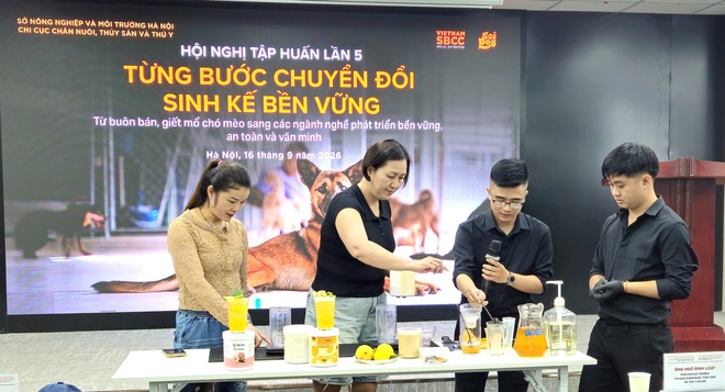 Tiếp tục tập huấn chuyển đổi buôn bán, giết mổ chó, mèo sang sinh kế bền vững- Ảnh 2.