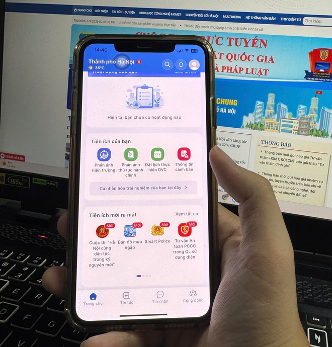 Ch&iacute;nh thức ra mắt mini app "Bản đồ mưa ngập" tr&ecirc;n iHanoi - Ảnh 1.