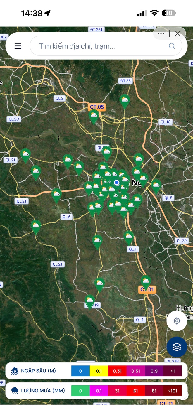 Ch&iacute;nh thức ra mắt mini app "Bản đồ mưa ngập" tr&ecirc;n iHanoi - Ảnh 2.