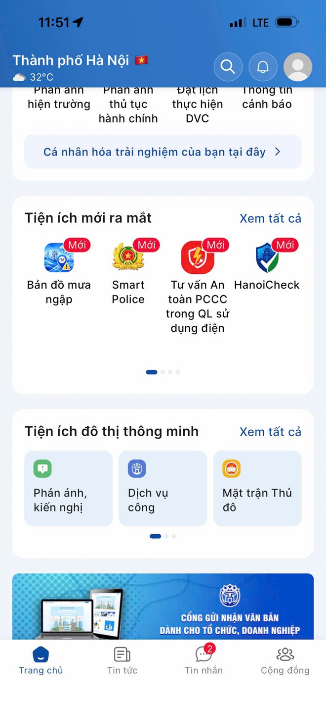 Ch&iacute;nh thức ra mắt mini app "Bản đồ mưa ngập" tr&ecirc;n iHanoi - Ảnh 3.