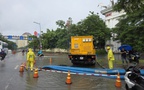 Hà Nội: Mưa lớn rạng sáng, một số tuyến phố úng ngập cục bộ