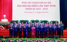 Danh sách 17 đồng chí trong Ban Thường vụ Thành ủy Hà Nội khóa XVIII