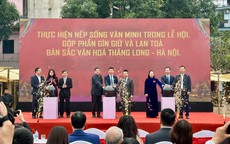 Hà Nội phát động thực hiện 'Bộ tiêu chí về môi trường văn hóa trong lễ hội truyền thống'