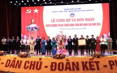 Huyện Thường Tín đón nhận Quyết định đạt chuẩn nông thôn mới nâng cao
