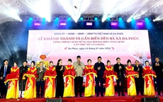 Khánh thành, gắn biển di tích Đền Bà chào mừng thành công Đại hội lần thứ XIV của Đảng