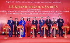Khánh thành Công viên Nghĩa Đô - Công trình cấp thành phố chào mừng thành công Đại hội XIV của Đảng