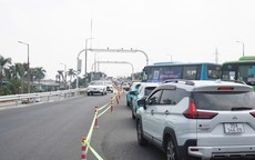 Từ ngày 22/10, phân luồng giao thông trên cầu Thăng Long