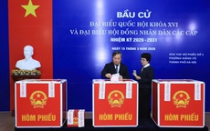 Chủ tịch UBND TP. Hà Nội bỏ phiếu bầu cử tại phường Giảng Võ