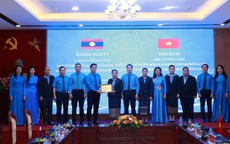 Hội đàm hợp tác hữu nghị giữa LĐLĐ TP. Hà Nội và Công đoàn Thủ đô Viêng Chăn