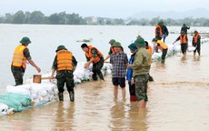 Các địa phương ứng phó lũ trên sông Bùi
