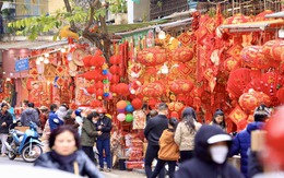 Downtown street decked out in red as Lunar New Year approaches