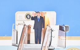 President Donald Trump arrives in VN