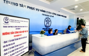 Tổ chức lại Trung t&#226;m Phục vụ h&#224;nh ch&#237;nh c&#244;ng H&#224; Nội