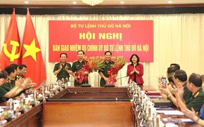 Đại t&#225; Lưu Nam Tiến nhận nhiệm vụ Ch&#237;nh ủy Bộ Tư lệnh Thủ đ&#244; H&#224; Nội