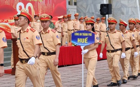Hơn 600 cảnh sát giao thông được tăng cường cho Công an TP. Hà Nội