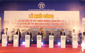 Hà Nội khởi công 3 đoạn tuyến, khép kín đường Vành đai 2,5