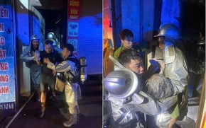 Kịp thời dập tắt đám cháy trong đêm, giải cứu an toàn 2 người mắc kẹt