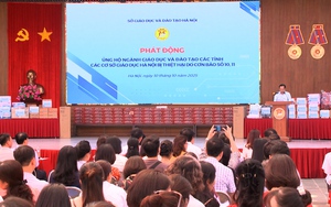 Ng&#224;nh GD&amp;ĐT Thủ đ&#244; ph&#225;t động phong tr&#224;o ủng hộ v&#249;ng b&#227;o lũ miền Bắc