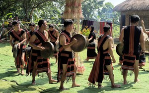 Tái hiện Lễ hội 'Ăn mừng lúa mới' của đồng bào Giẻ Triêng tại Hà Nội