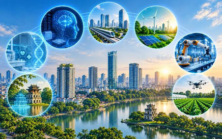 What are priority areas for innovation support in Ha Noi during 2026-2030?