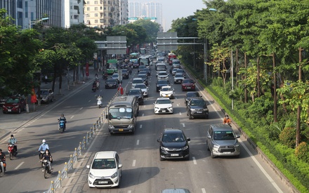 Giao thông thuận lợi ngày đầu phân làn đường Võ Chí Công