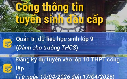 Học sinh Hà Nội bắt đầu đăng ký thi vào lớp 10 THPT