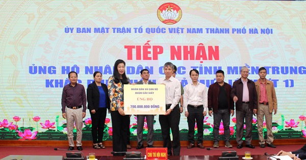 Hà Nội kêu gọi chung tay ủng hộ đồng bào vùng lũ miền Trung