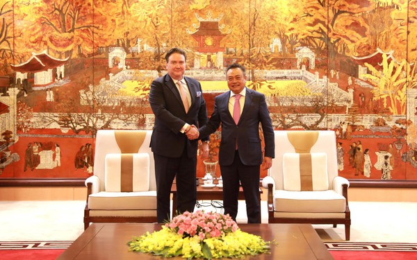 Chủ tịch UBND TP. H&#224; Nội tiếp Đại sứ Hoa Kỳ tại Việt Nam